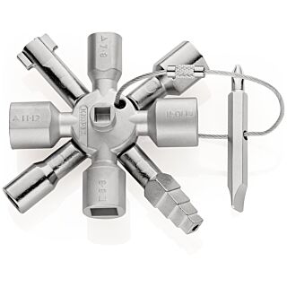 KNIPEX Kľúč na rozvodné skrine TwinKey