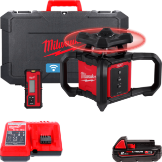 MILWAUKEE M18™ Rotačný laser 600 m, červený