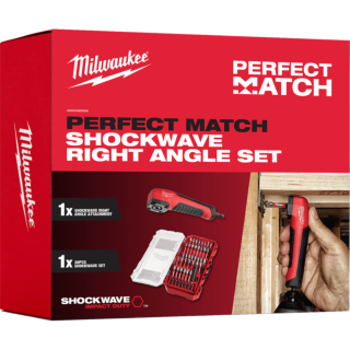 MILWAUKEE PromoSET Bity SHOCKWAVE IMPACT DUTY™38+Uhlový nadstavec