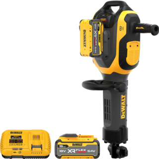 DEWALT 54V XR FLEXVOLT™ Aku demolačné kladivo K-Hex 28 mm 41 J, 2x 15Ah