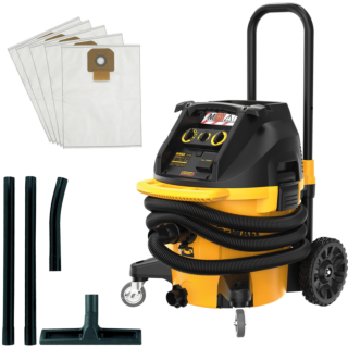DEWALT Elektrický vysávač 1400 W, trieda M, objem 38 l KIT