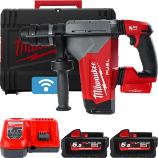 MILWAUKEE M18 FUEL™ ONE-KEY™ SDS-Plus vŕtacie kladivo 4-režimové s FIXTEC™