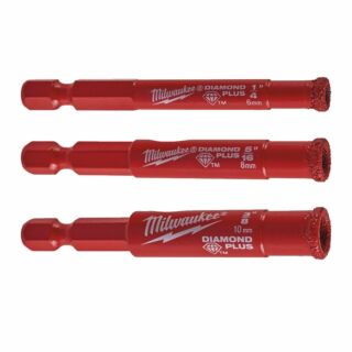 MILWAUKEE Sada 3ks vrtákov DIAMOND Plus™ - 3ks