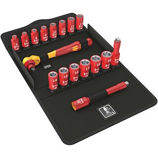 WERA Sada račne 3/8" VDE, 17 dielna