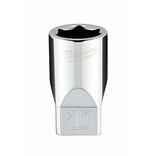 MILWAUKEE Nástrčný kľúč 1/4" - Hex 10 CHROME™