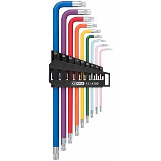 KS TOOLS Súprava uhlových čapových kľúčov Torx, 9-dielna