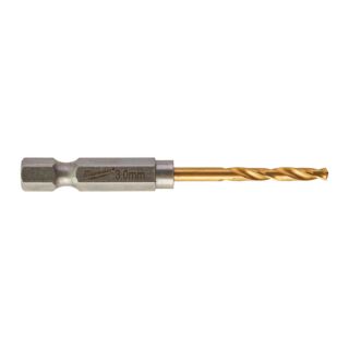 MILWAUKEE Vrták do kovu RED HEX SHOCKWAVE™ HSS-G TiN O 3 mm