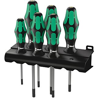 WERA Sada TORX® HF skrutkovačov Kraftorm s pridrž. funkciou 6 dielny + stojan