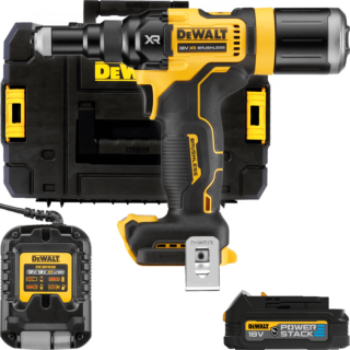 DEWALT 18V XR Aku nitovačka pre nity do 4,8 mm, 1x 1,7 Ah POWERSTACK™