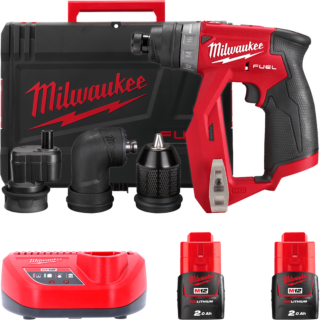 MILWAUKEE M12 FUEL™ Aku vŕtačka bez príklepu s vymeniteľným skľučovadlom