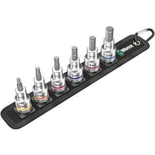 WERA Sada nástrčných kľúčov Belt C 2 s bitom Hex Plus 1/2", 6 dielna