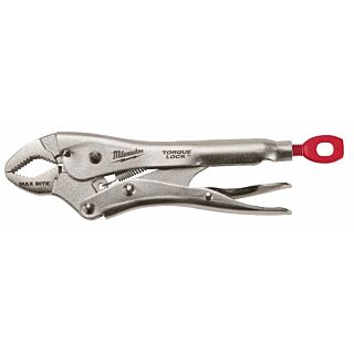 MILWAUKEE 7" Upínacie kliešte 170 mm TORQUE LOCK™ zakrivené čeľuste MAXBITE™
