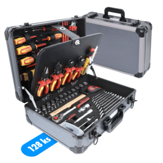KS TOOLS Elektrikárska sada náradia 1/4"+1/2" - 128 - dielna