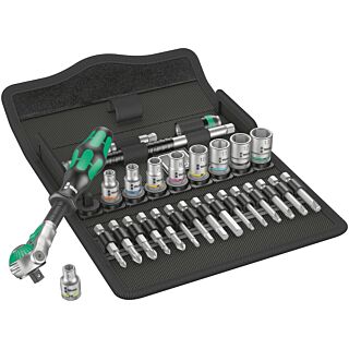 WERA Sada račne 1/4" Zyklop Speed, 28 dielna