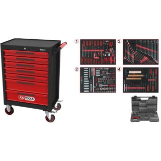 KS TOOLS ECOline™ 515 dielny dielenský vozík na náradie so 7 zásuvkami