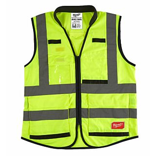 MILWAUKEE Reflexná vesta PREMIUM Hi-VISIBLE žltá 2XL/3XL