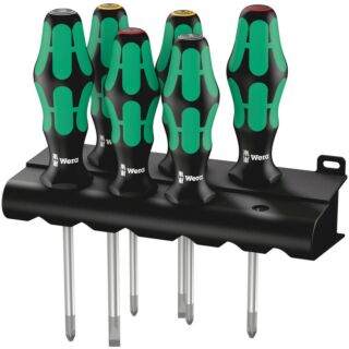 WERA Sada skrutkovačov Kraftorm Plus Lasertip 6 dielny + stojan