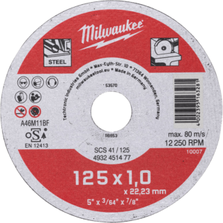 MILWAUKEE Rezný kotúč Contractor SCS 41/125 × 1 mm