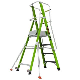 LittleGiant Sklolaminátový plošinový rebrík STADIUM™,  5-stupňový
