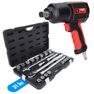 KS TOOLS 3/4" Pneu rázový uťahovák TheDEVIL - Promo KIT