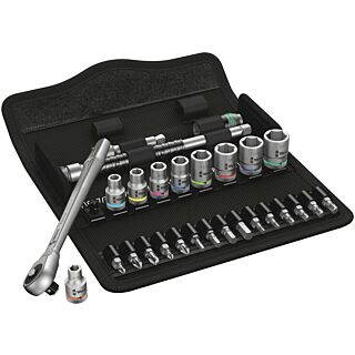 WERA Sada račne 1/4" Zyklop Metal s priechodným 4-hranom Imperial