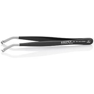 KNIPEX Pinzeta polohovacia ESD nerezová