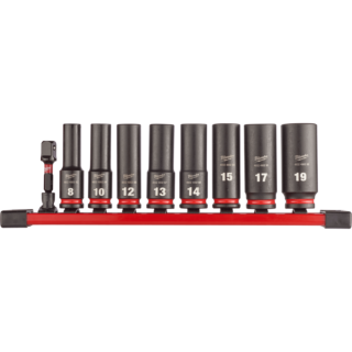 MILWAUKEE Sada nástrčných kľúčov SHOCKWAVE™ 3/8" dlhé 9 ks