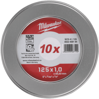 MILWAUKEE Cut.W Pro+ SCS41 125x1.0mm Plechový box-10ks