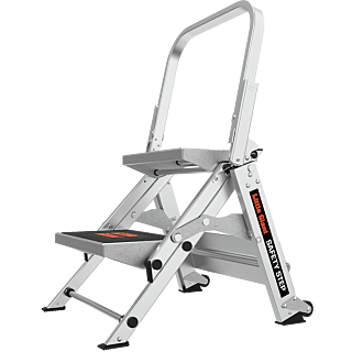 LittleGiant Hlikíkové schodíky SAFETY STEP™, 2-stupňový s madlom