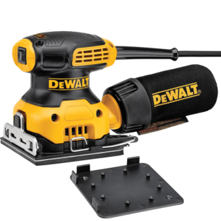 DEWALT Elektrická vibračná brúska 108 x 115 mm, 230 W