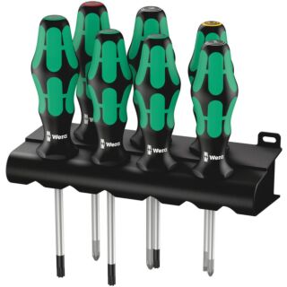 WERA Sada skrutkovačov Kraftorm Plus Lasertip 7 dielny + stojan