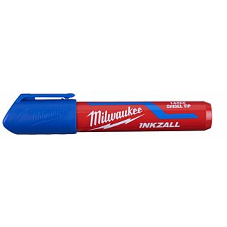 MILWAUKEE Značkovač - popisovač INKZALL™ "L" plochý hrot - modrý