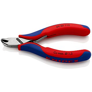 KNIPEX Kliešte cvikacie čelné so šikmými brity pre elektroniku