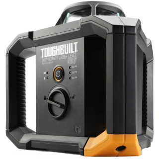 TOUGHBUILT 360° Rotačný laser s príjimačom - zelený