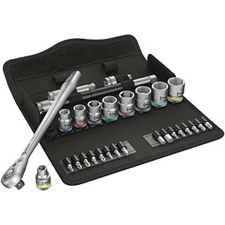 WERA Sada račne 3/8" Zyklop Metal Imperial, 29 dielna