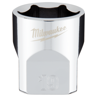 MILWAUKEE Nástrčný kľúč 3/8" - Hex 19 CHROME™