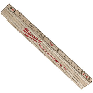 MILWAUKEE Tenký drevený skladací meter – 2 m