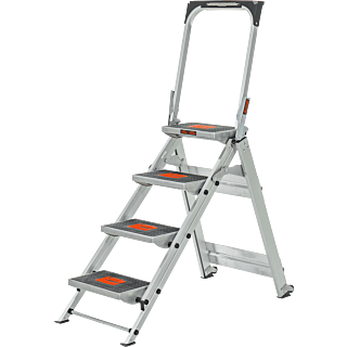 LittleGiant Hlikíkové schodíky SAFETY STEP™, 4-stupňový s madlom