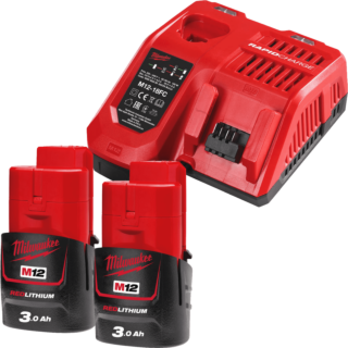 MILWAUKEE NRG Set akumulátorov, 2 x 3 Ah