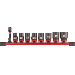 MILWAUKEE Sada nástrčných kľúčov SHOCKWAVE™ 3/8" krátke 9 ks