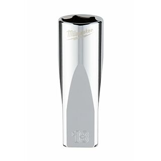 MILWAUKEE Nástrčný kľúč 1/4" - Hex 13 CHROME™ predĺžený