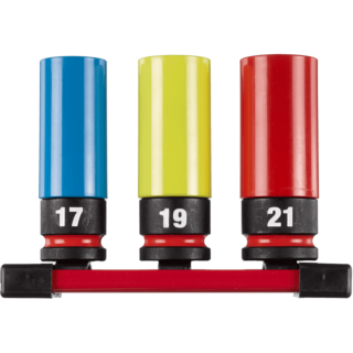 MILWAUKEE Sada nástrčných 1/2" kľúčov SHOCKWAVE™ - predĺžené 3 ks