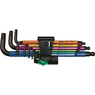WERA Sada imbusových kĺúčov Hex-Plus Multicolour 1, 9 dielna