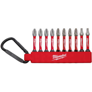 MILWAUKEE Sada bitov SHOCKWAVE™ 2 na karabíne 10 ks