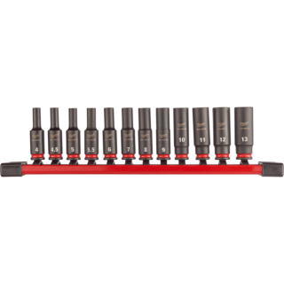 MILWAUKEE Sada nástrčných kľúčov SHOCKWAVE™ 1/4" dlhé 12 ks