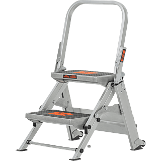 LittleGiant Hlikíkové schodíky SAFETY STEP™, 2-stupňový s madlom