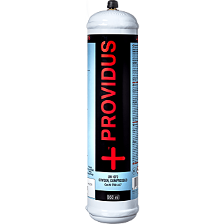 PROVIDUS Kyslíková kartuša 110 bar, UN 1072, závit 12x1, 950ml