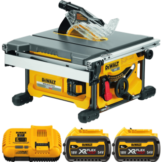 DEWALT 54V XR FLEXVOLT™ Aku stolová píla 210 x 30 mm, 2x 6,0 Ah