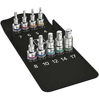 WERA Sada nástrčných kľúčov s bitom Hex Plus 1/2", 9 dielna
