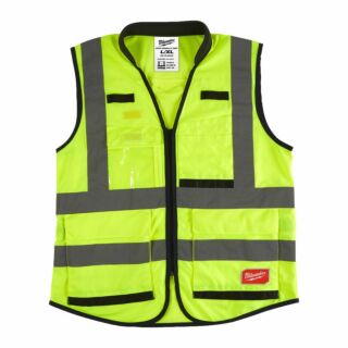 MILWAUKEE Reflexná vesta PREMIUM Hi-VISIBLE žltá L/XL